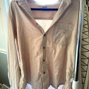 Linen button down